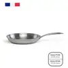 Image de Brigade - Poele En Acier Inoxydable 24 Cm - Mep158 - Acier Inoxydable Triply - Tous Feux Dont Induction - Made In France