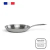 Image de Poêle Acier inoxydable 18/10 Triply Brigade 24 cm - LIVOO - MEP158 - Tous feux dont induction - Made in France