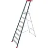 Image de Escabeau professionnel 8 marches en aluminium ESCALUX Prolux Plus - Gris