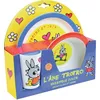 Image de Ensemble repas pour enfant - TROTRO - verre 220 ml assiette et bol micro-ondables