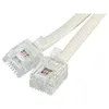 Image de Cordon RJ11 - 2 metres - Câble de téléphone - Ivoire - RJ-11 - mâle