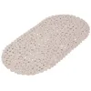 Image de Tapis de baignoire anti-dérapant - Taupe - 69x36 cm - 100% PVC - Ventouses pour adhérence maximale
