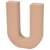 Image de Décoration Murale "lettres Carton U" 18cm Naturel