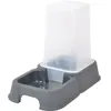 Image de Distributeur deau ou de croquettes - 15 l - 26x17x24 cm - Gris - Pour chat