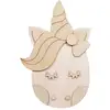 Image de Tête Animal À Peindre "licorne" 35cm Naturel