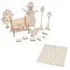 Image de Kit Scènes De Noël 3d "bonhomme De Neige" 10cm Naturel