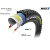 Image de Pneu Michelin Wild Enduro Tubeless Ready noir marron - 29x2.40