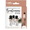 Image de Suspensions Perles En Bois Bonhomme De Neige