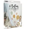 Image de 6 Ballons En Bois + Fil De Jute