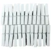 Image de 24 Mini Pinces À Linge Blanches