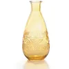 Image de Vase Vintage en verre à reliefs - Berlin - Jaune - 158 x 75 cm