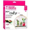Image de Tambour À Broder Graine_creative Kit 15,5 Cm Multicolor Bois