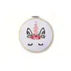 Image de Kit Tambour A Broder Licorne En Bois
