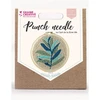 Image de Kit De Broderie Punch Needle Feuillage 20 Cm Bleu