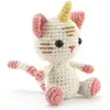 Image de Kit Crochet Chat Licorne 15 Cm Multicolore