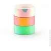 Image de Lot De 3 Tapes Iridescent Miroir Blanc Orange Et Vert