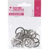 Image de Porte clés - Nickel - Paquet de 10 - Métallique - Mixte - Mousquetons inclus