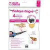 Image de 4 Feuilles De Plastique Dingue Imprimable A4 - Blanc