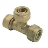 Image de Raccord à compression PER - SOMATHERM - Té égal - D.20 mm - Laiton - Intérieur
