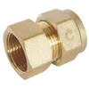 Image de Raccord femelle à compression - SOMATHERM - Droit - Ø PER 12 - Ø taraudage 3/8 - Intérieur