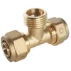 Image de Té - SOMATHERM - Raccord à compression - Mâle au centre PER 13x16 - Ø16 mm - Taraudage 1/2