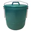 Image de Poubelle À Compost 16 L Fabrication En Polyéthylène Basse Densité Verte 16 L Aluminium Et Plastiq