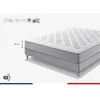Image de Ensemble matelas sommier 140 x 190 SIMMONS Hauteur 23 cm - Ressorts ensachés Sensoft - Fabriqué en France - SW1