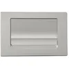 Image de Plaque de commande murale simple volume réservoir WC encastré chromé mat