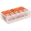 Image de Lot de 3 bornes de raccordement S221 Compact - Connexion rapide - 5 conducteurs avec leviers 6mm² - Orange - Wago