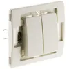 Image de Double va et vient bornes auto composable - Blanc - Venus - Zenitech