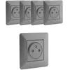 Image de Prise Artezo affleurante 2P+T 16A titanium - Zenitech
