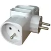 Image de ZENITECH Quadriplite latérale 2 prises 16A et 2 prises 6A blanc