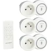 Image de Pack de 3 prises 2300W + télécommande - Blanc - Bolea - Zenitech