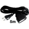 Image de Rallonge électrique ZENITECH 5m - câble HO3VVH2F 2 x 0.75 - Noir