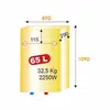 Image de Chauffe-eau thermor malicio 3 65 l extra-plat multi-positions wifi stéatite 780419