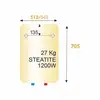 Image de Chauffe eau électrique vertical mural stéatis 100l thermor 251177 780080