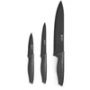 Image de Advantage Noir - Set 3 Couteaux Lames Pvd Noir : Office, Utile Et Chef
