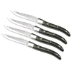 Image de Coffret 4 Couteaux Steak Volcano Bois De Pakka Brun/gris 22.5 Cm Amefa (lou Laguiole)