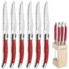 Image de Tradition - Bloc 6 Couteaux Steak Rouge