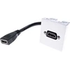 Image de Plastron 45 x 45 avec cable HDMI coude - 20 cm