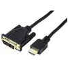 Image de Cordon - GENERIQUE - HDMI-DVI-D 5 m - DVI-D mâle - HDMI mâle - Transmission vidéo numérique