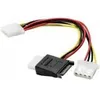 Image de Câble en Y - ABIX - SATA vers Molex - 15 m - 3 connecteurs Femelle MOLEX - Connecteur SATA Male 15 points