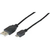 Image de Cordon eco USB 2.0 A / MICRO B noir - 1 m