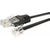 Image de Câble téléphone RJ45 RJ11 2m RNIS - Noir - Permet de raccorder votre téléphone Fax ou modem