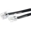 Image de Câble de téléphone - RJ11 - 30m - Noir - Connecteurs RJ-11 mâles