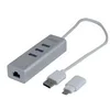 Image de exertis Connect - adaptateur reseau - USB 3.0 - Gigabit Ethernet x 1 + USB 3.0 x 3