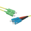 Image de Jarretiere optique duplex monomode OS2 9/125 SC-APC/SC-UPC jaune - 10 m