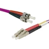 Image de Jarretiere optique duplex HD multi OM4 50/125 LC-UPC/ST-UPC erika - 1 m