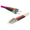 Image de Jarretière optique duplex multimode 2mm OM4 LC-UPC/ST-UPC - 2 m