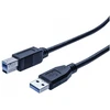 Image de Cordon eco USB 3.0 type A / B noir - 0,5 m